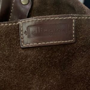 Ellington brown suede purse